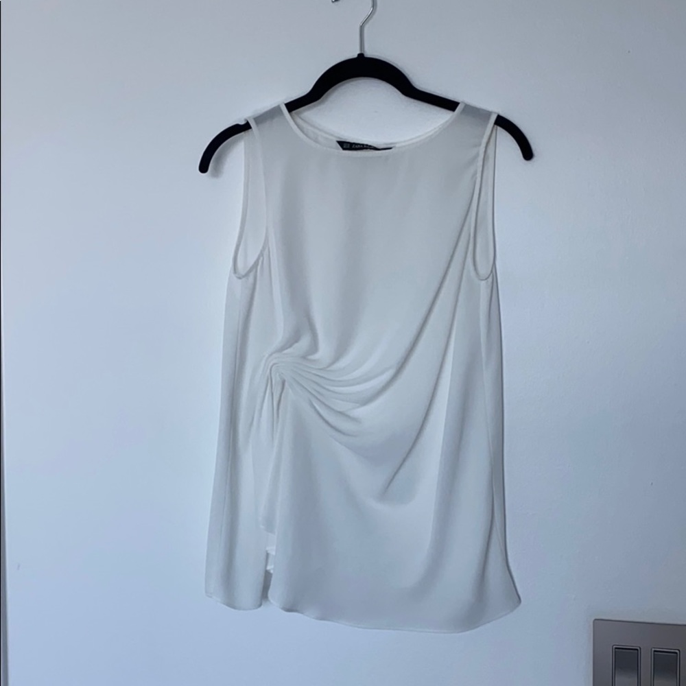 White silky blouse